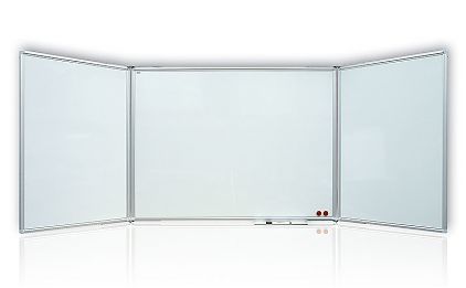 Доска-триптих магнитно-маркерная лакированная в рамке ALU23 TRS1510
