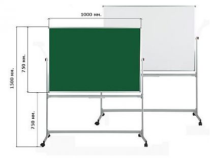 Доска поворотная комбинированная магнитно-зеленая